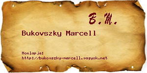 Bukovszky Marcell névjegykártya